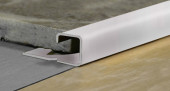 Профиль для плитки угловой внутренний С-образный 12 мм алюминий PV55-03 Серебро блестящее 2,7 м