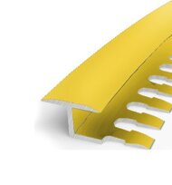 Профиль Т-образный гибкий 14 мм алюминий PV43-04 золото матовое 2,7 м Профиль Т-образный гибкий 14 мм алюминий PV43-04 золото матовое 2,7 м