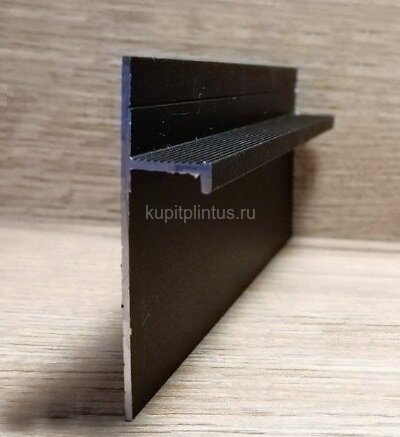 Заказать Алюминиевый теневой плинтус Евротрим 5957.05 черный анодированный 2 м Заказать Алюминиевый теневой плинтус Евротрим 5957.05 черный анодированный 2 м