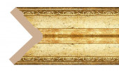 Декоративный уголок Decomaster 140-126 Золотой глянец 81х81х2400 мм
