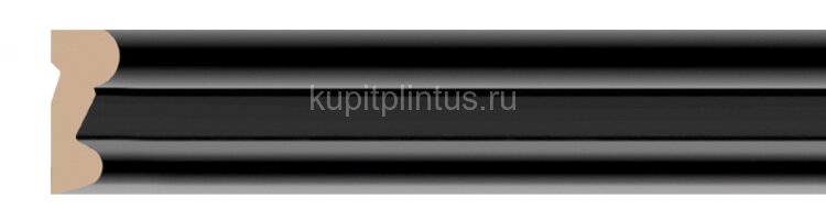 Заказать Декоративный молдинг Decomaster Арт Деко D007-195 Черный 19х8х2400 мм 