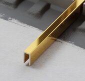 Стальной П-профиль 5х10 FSUP05-GP золото полированное 2,7м Стальной П-профиль 5х10 FSUP05-GP золото полированное 2,7м