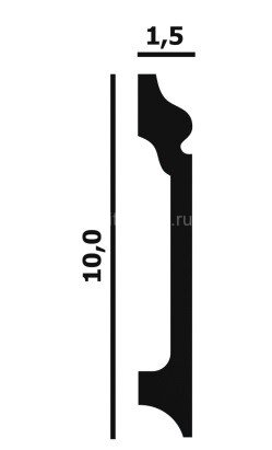 Заказать Напольный плинтус Перфект Плюс P56 100 мм 2 м Заказать Напольный плинтус Перфект Плюс P56 100 мм 2 м