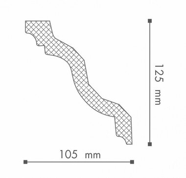 Заказать Карниз NMC Arstyl Z22 125х105 2 м 