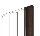 Финишный молдинг 12х34 мм HiWood LF139B BR354 под дерево 2,7 м