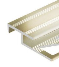 Алюминиевый профиль лестничный 20х10 мм PV51-16 титан матовый 2,7 м Алюминиевый профиль лестничный 20х10 мм PV51-16 титан матовый 2,7 м