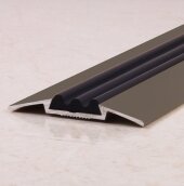 Порог одноуровневый с резиновой вставкой ПО-42 бронза матовая 2,7 м Порог одноуровневый с резиновой вставкой ПО-42 бронза матовая 2,7 м