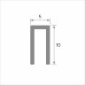 Заказать П-профиль алюминиевый 10х5 мм П-10х5-28 черный матовый 2,7 м 