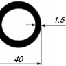 Заказать Труба алюминиевая круглая 40х1,5 мм 3 м 