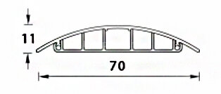 Заказать Кабель-канал напольный 70х11 IDEAL ККН70 бежевый 2,7 м 