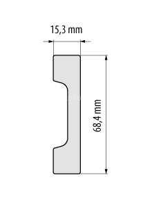 Заказать Плинтус напольный под покраску Cezar Elegance LPC-23 101-белый 2,44м 