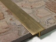 Профиль Т-образный 13 мм ЛПТ-13 латунный браш 2,7 м Профиль Т-образный 13 мм ЛПТ-13 латунный браш 2,7 м