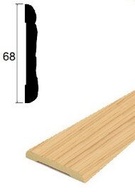 Наличник фигурный ПВХ Lemal 22068 68 мм Цвет 0034 Дуб светлый 2,2 м Наличник фигурный ПВХ Lemal 22068 68 мм Цвет 0034 Дуб светлый 2,2 м