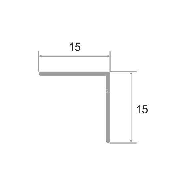 Заказать Алюминиевый уголок равнополочный 16х16 мм ПН-16х16-28 черный матовый 2.7 м Заказать Алюминиевый уголок равнополочный 16х16 мм ПН-16х16-28 черный матовый 2.7 м