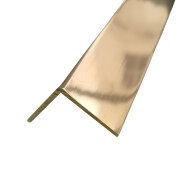 Латунный уголок 20х20 мм полированный PA20 3м