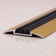 Порог одноуровневый с резиновой вставкой ПО-42 золото матовое 2,7 м Порог одноуровневый с резиновой вставкой ПО-42 золото матовое 2,7 м