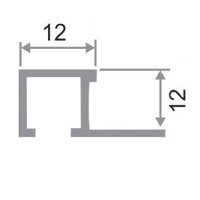 Заказать Профиль П-образный ПО-П12х12 Серебро матовое Браш 2,7 м Заказать Профиль П-образный ПО-П12х12 Серебро матовое Браш 2,7 м
