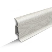 Плинтус напольный ПВХ 85 мм Идеал Классик К-П85 230 дуб айсберг 2,2 м