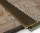 Профиль Т-образный 10 мм ЛПТ-10 латунный старая бронза 2,7 м