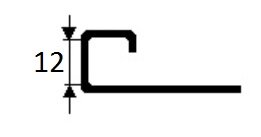 Заказать Профиль для плитки угловой внутренний С-образный 12 мм алюминий PV55-08 Шампань матовая 2,7 м Заказать Профиль для плитки угловой внутренний С-образный 12 мм алюминий PV55-08 Шампань матовая 2,7 м