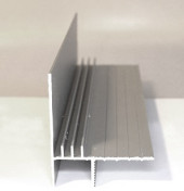 Алюминиевый плинтус  Евротрим 7284.01 серебро анодированный 2 м (парящий потолок)