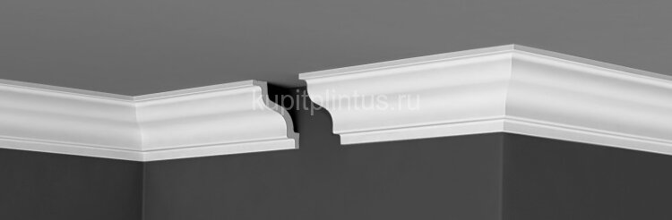 Заказать Потолочный плинтус 70х70 мм Де-Багет XPS П 04 70/70 белый 2 м Заказать Потолочный плинтус 70х70 мм Де-Багет XPS П 04 70/70 белый 2 м