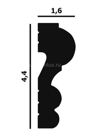Заказать Молдинг Перфект Плюс P59 44х17 мм 2 м Заказать Молдинг Перфект Плюс P59 44х17 мм 2 м