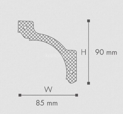 Заказать Карниз NMC Arstyl Z20 90х85 2 м 