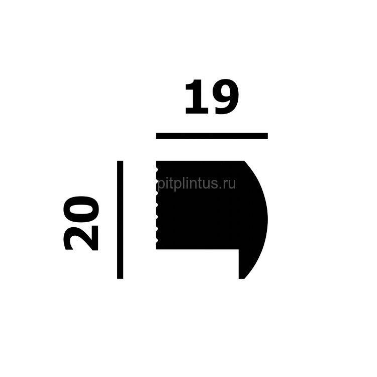 Заказать Молдинг Перфект Плюс P197 белый ударопрочный полимер 20х19х2000 мм 