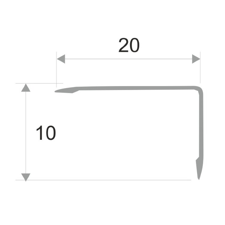 Заказать Алюминиевый уголок равнополочный 20х20 мм ПН-20х10-28 черный матовый 2.7 м Заказать Алюминиевый уголок равнополочный 20х20 мм ПН-20х10-28 черный матовый 2.7 м
