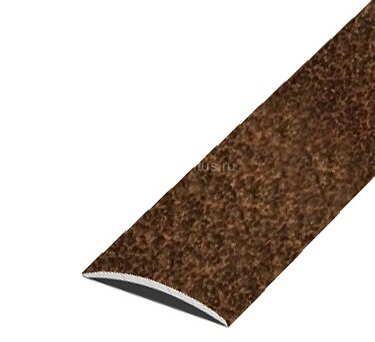 Заказать Порог из алюминия покрытый порошковой эмалью А39 КР Медный антик 2,7 м 