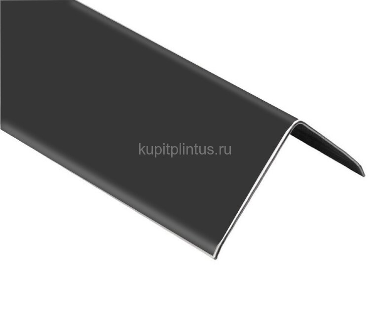 Заказать Равнополочный уголок из нержавеющей стали 60х60 мм SAO12-60W-28 черный матовый 2,7 м 