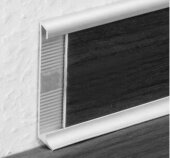 Алюминиевый плинтус для ковролина 60 мм ПТ-9 ковролин сырой алюминий 3 м