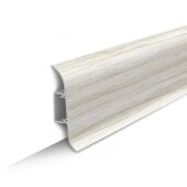 Плинтус напольный ПВХ 85 мм Идеал Классик К-П85 267 клен белый 2,2 м