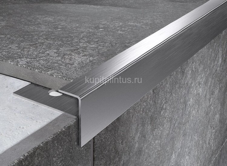 Заказать F-профиль из нержавеющей стали FF 15 S сатинированная сталь 2,7 м 