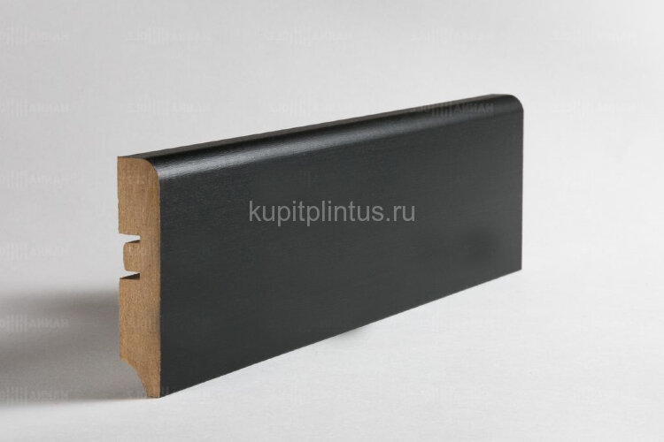 Заказать Плинтус напольный МДФ Hannahholz 80х16 Черная структура 2,4 м 