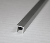 Алюминиевый профиль П-образный 10х10 мм Евротрим 0200 Серебро матовое 2,95 м