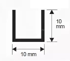 Заказать Алюминиевый профиль П-образный 10х10 мм Евротрим 0200 Серебро матовое 2,95 м Заказать Алюминиевый профиль П-образный 10х10 мм Евротрим 0200 Серебро матовое 2,95 м