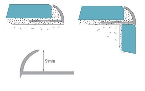 Заказать Внешний профиль ПВХ для плитки 9 мм Cezar 219 Черепаха мраморная 2,5 м Заказать Внешний профиль ПВХ для плитки 9 мм Cezar 219 Черепаха мраморная 2,5 м
