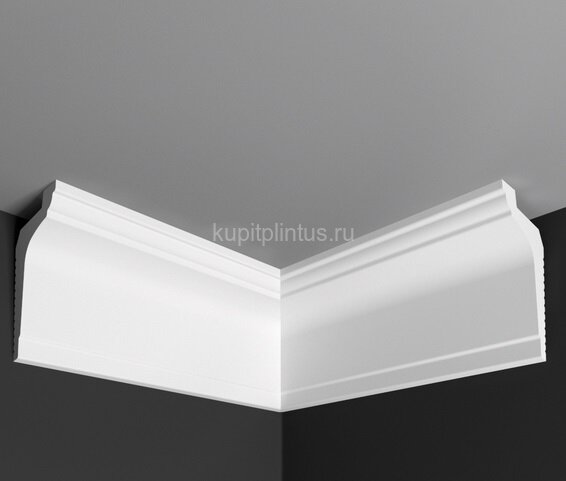 Заказать Угол внутренний к плинтусу Де-Багет П 08 50/80 (8*4) белый 