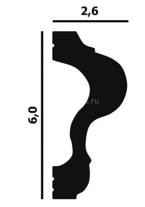 Заказать Молдинг Перфект Плюс P60 60х16 мм 2 м 