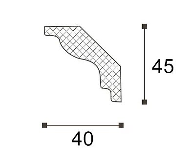 Заказать Потолочный плинтус (карниз) NMC LX-60 2 м 