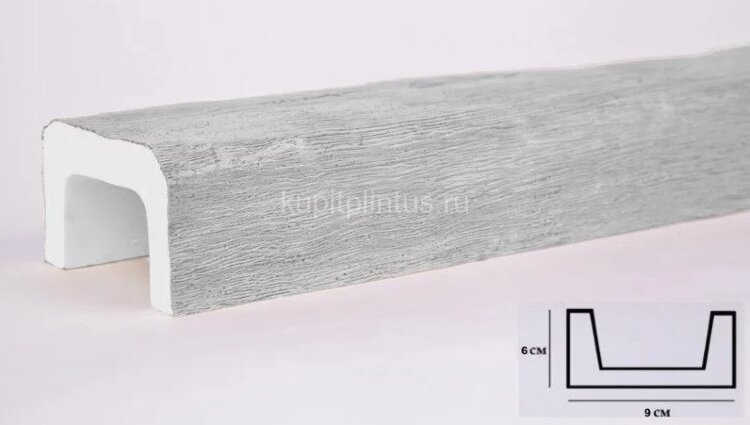 Заказать Декоративная балка из полиуретана 60х90 мм Уникс Классика Б1 Под покраску 2 м Заказать Декоративная балка из полиуретана 60х90 мм Уникс Классика Б1 Под покраску 2 м