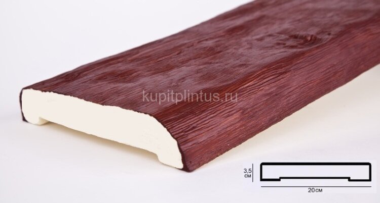 Заказать Доска из полиуретана 20х3,5 см Уникс Классика Д20 Вишня 2 м 