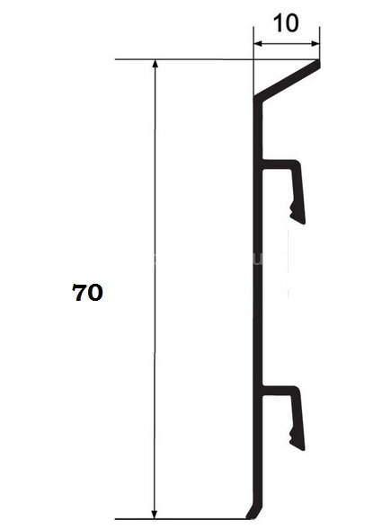 Заказать Напольный плинтус с кабель-каналом алюминиевый ПТ-70 алюминий серебро 3 м Заказать Напольный плинтус с кабель-каналом алюминиевый ПТ-70 алюминий серебро 3 м