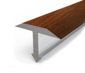 Профиль Т-образный из ламинированного алюминия Т-14 Л Золотой дуб 2,7 м