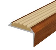 Порог угловой с бежевой резиновой вставкой Д01 КД Вишня 2,7 м Порог угловой с бежевой резиновой вставкой Д01 КД Вишня 2,7 м