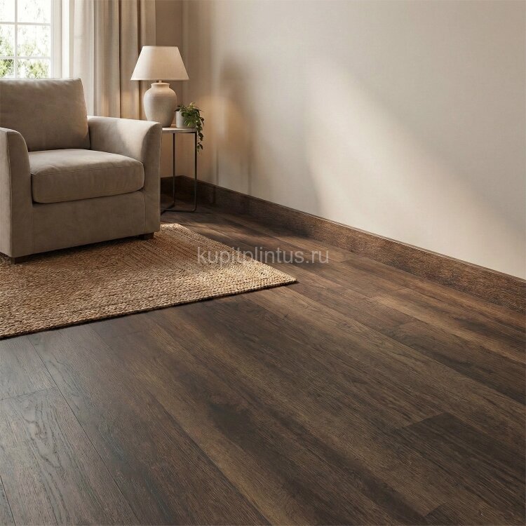 Заказать Напольный плинтус 80 мм SALAG ALPHA Montana Oak AP8163 гибридный ПВХ дуб монтана 2.4 м (80х16х2400 мм) 