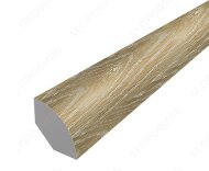 Галтель ПВХ 1/4 10х10 мм 22 Дуб натуральный 2,7 м