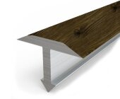 Профиль Т-образный гибкий 20 мм MP12 из ламинированного алюминия 42 Вяз 2,7 м Профиль Т-образный гибкий 20 мм MP12 из ламинированного алюминия 42 Вяз 2,7 м